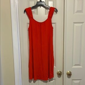 Apt 9 Chic Orange Sleeveless Slip Dress, Size M, Flowing, Never Worn